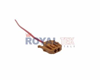 FICHA DE CONEXION ROYALTEK 2 VIAS (DOS) MACHO SENSOR ABS VOLKSWAGEN / AUDI - CONTRAFICHA RTF7057 - VENTA EN PAQUETES DE 5 UNIDADES ---